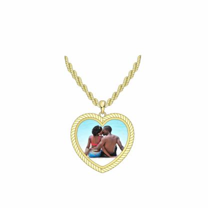 [Copy]Photo Round Personalized Custom Hip Hop Necklace 