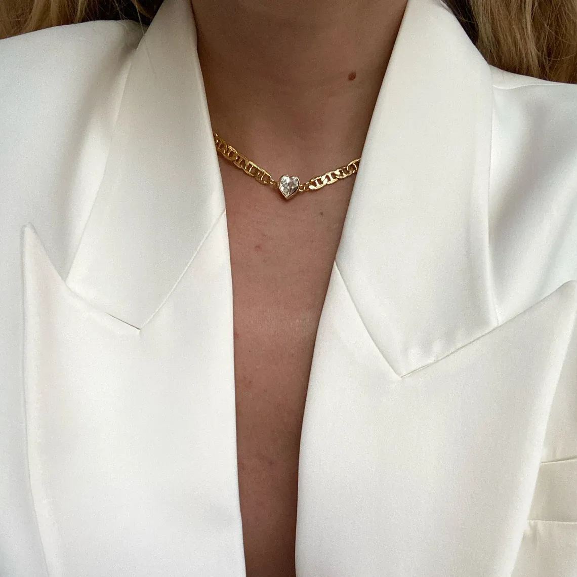 [Copy]Double Layer Crown Nameplate Personalized Gold Plated Name Necklace 