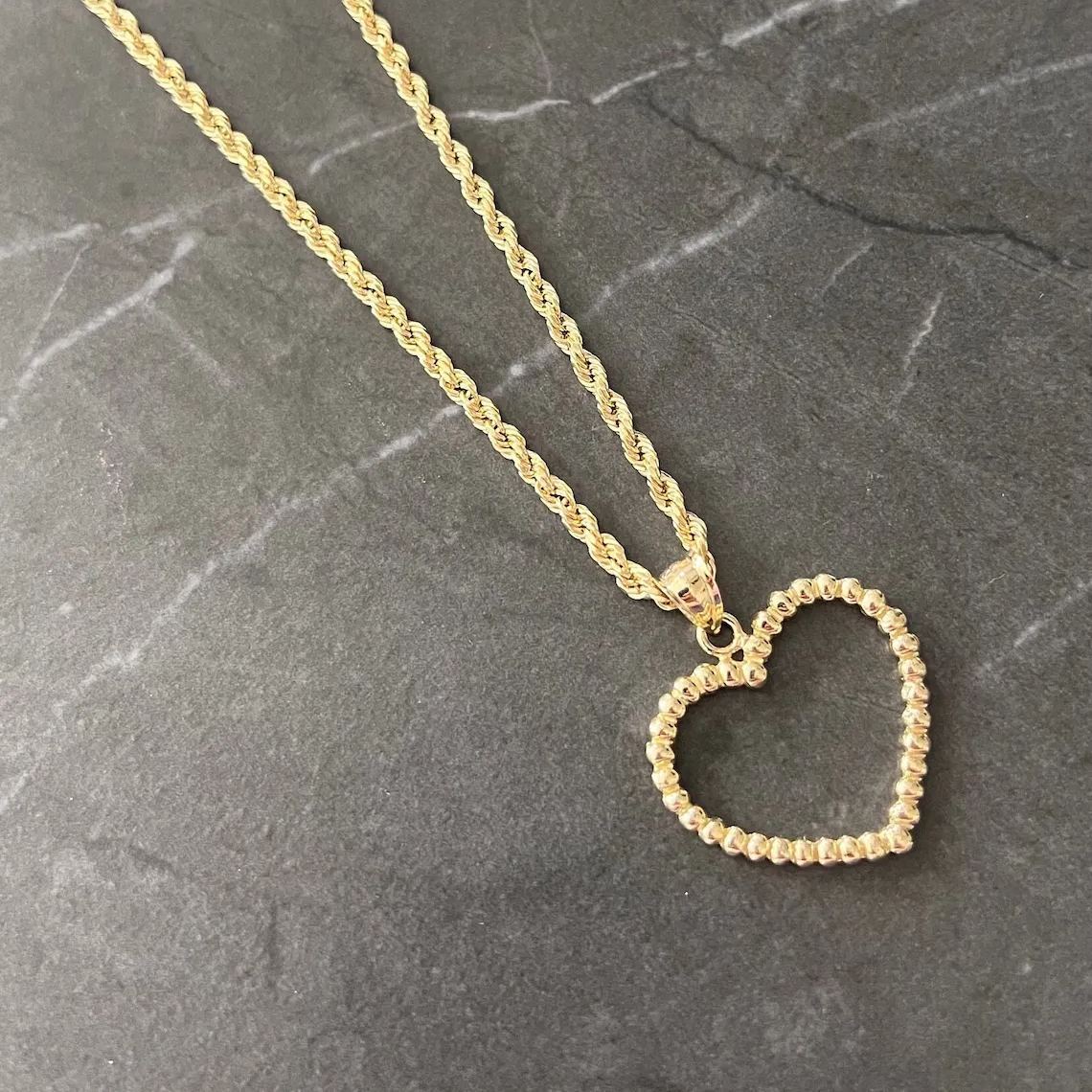 [Copy]Gold Plated Nugget Diamond Shaped Pendant Charm Necklace