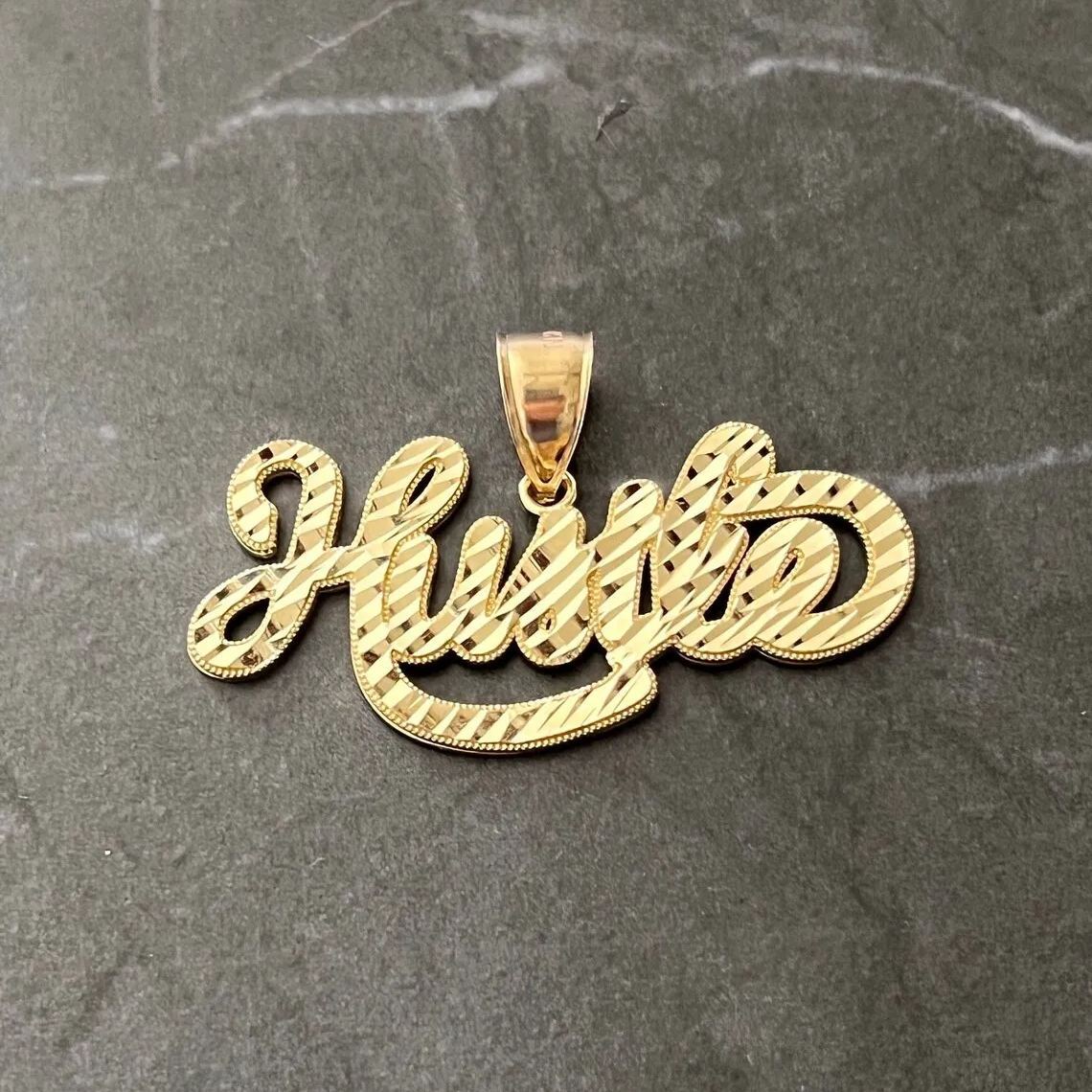 [Copy]Diamond Cut Gold Plated Rope Chain Custom Name Necklace