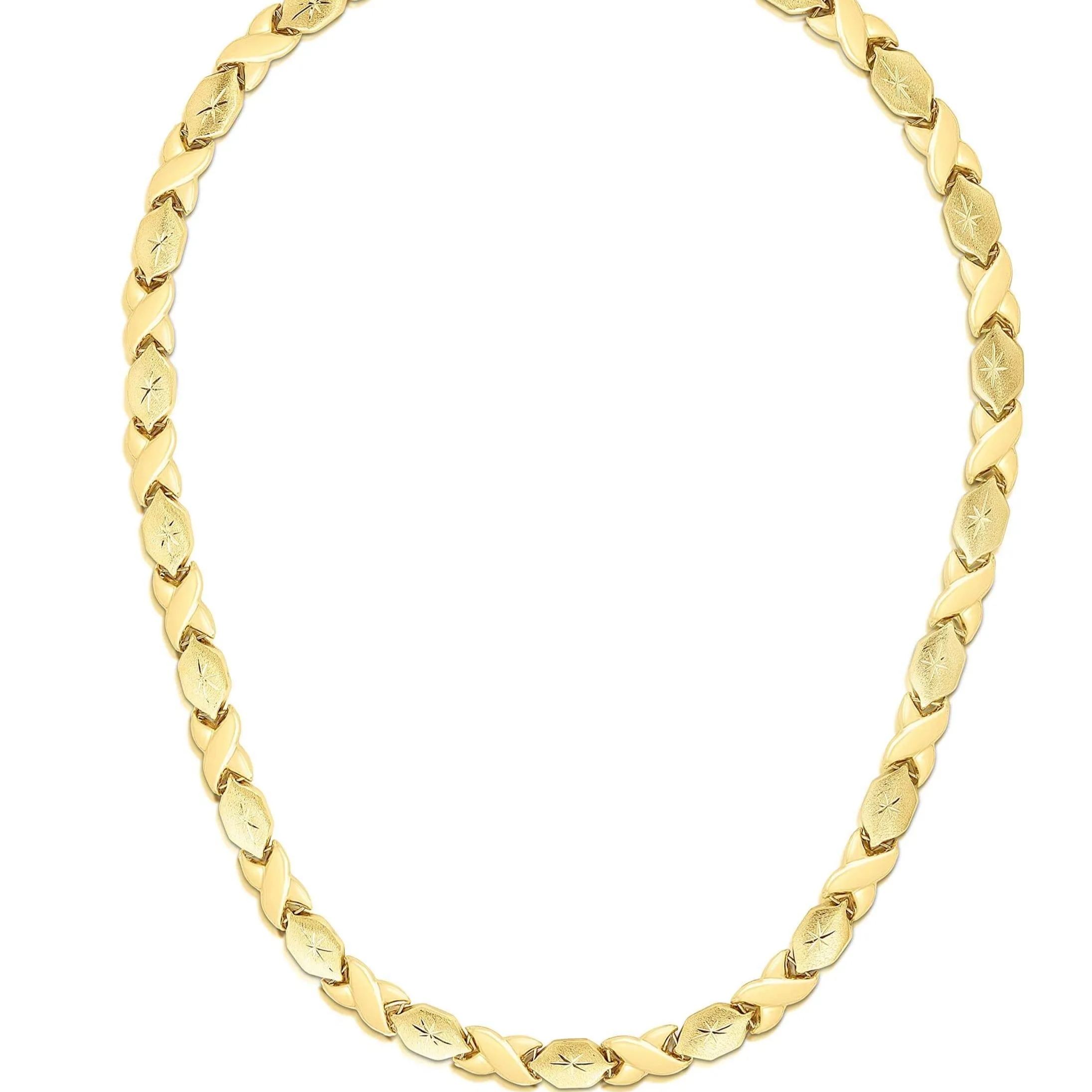 Gold Plated XOXO Chain Necklace-silviax