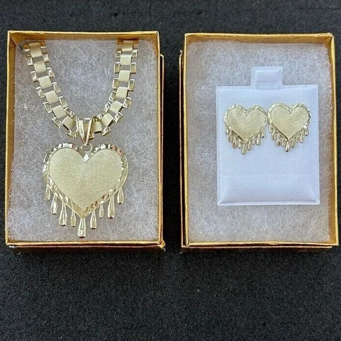 [Copy]Initial Jewelry Set Personalized Initial Necklace And Initial Earrings Set