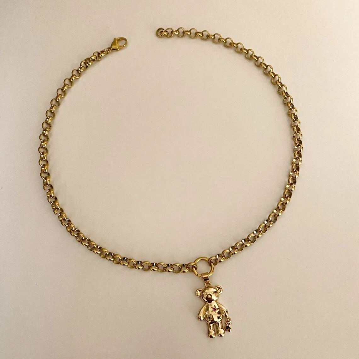 [Copy]Gold Plated Charming Four Leaf Clover Necklace