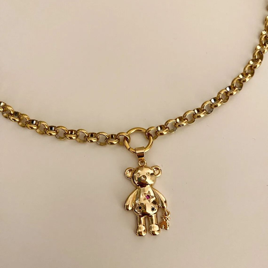 [Copy]Gold Plated Charming Four Leaf Clover Necklace