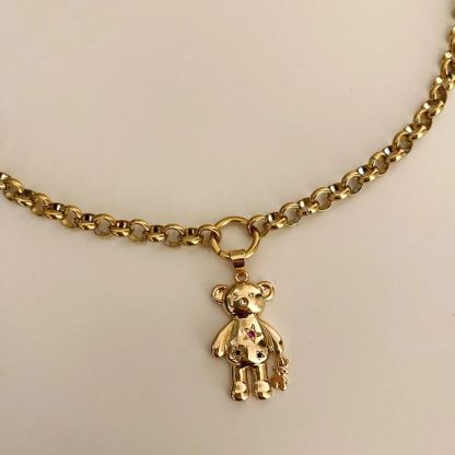 [Copy]Gold Plated Charming Four Leaf Clover Necklace