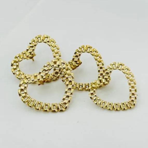 [Copy]Dripping Heart Pendant Earrings Heart Love Vintage Stud Earrings