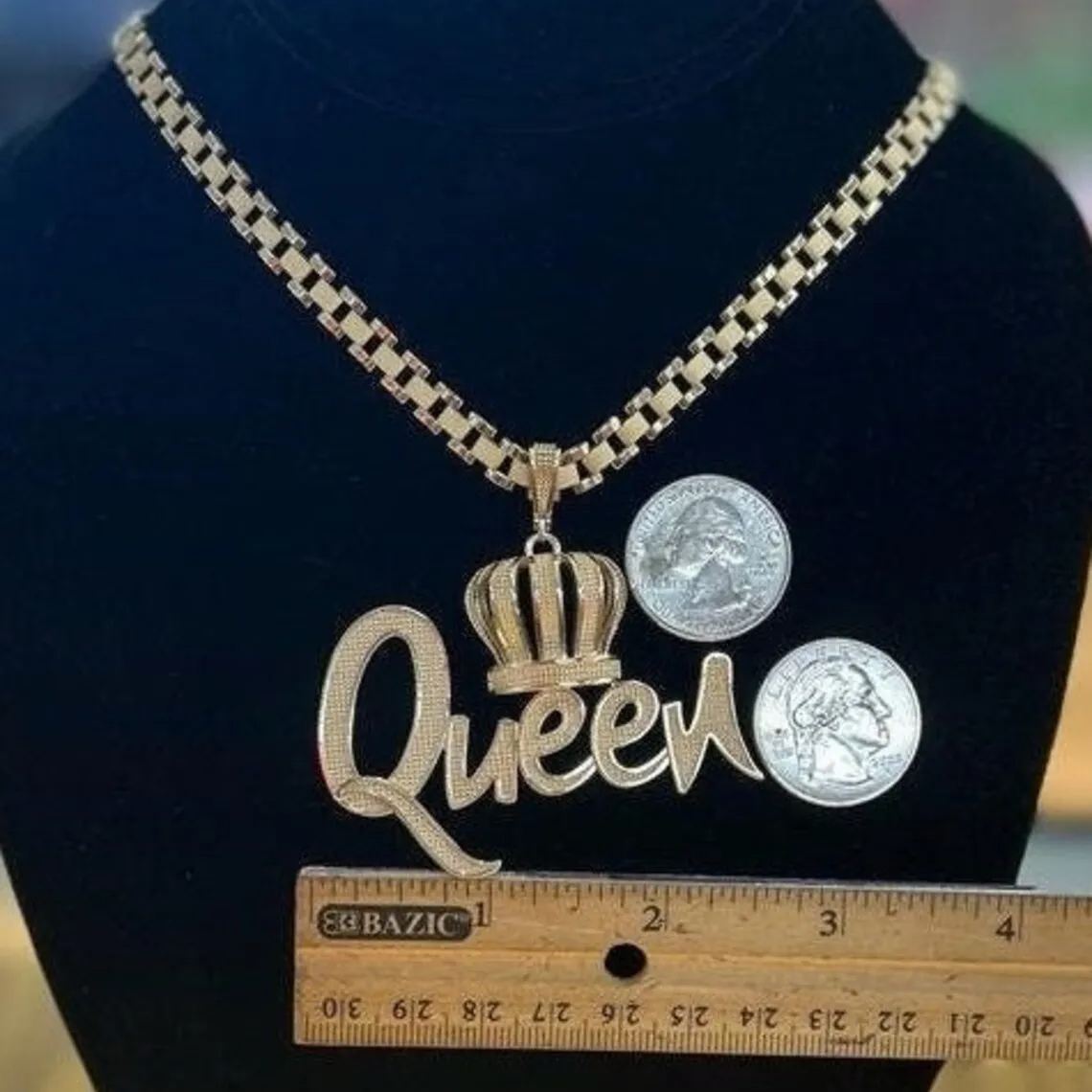 [Copy]Watch Band Style Rolex Links Chain Double Plated Personalized Diamond Cut Name Necklace