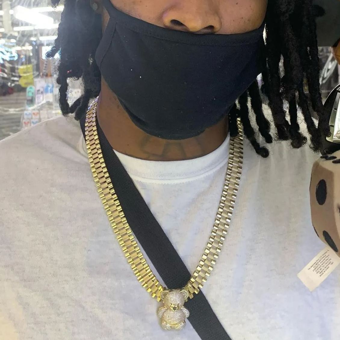 [Copy]Rolex Links Chain Gold Plated Zircon Heart Pendant Necklace