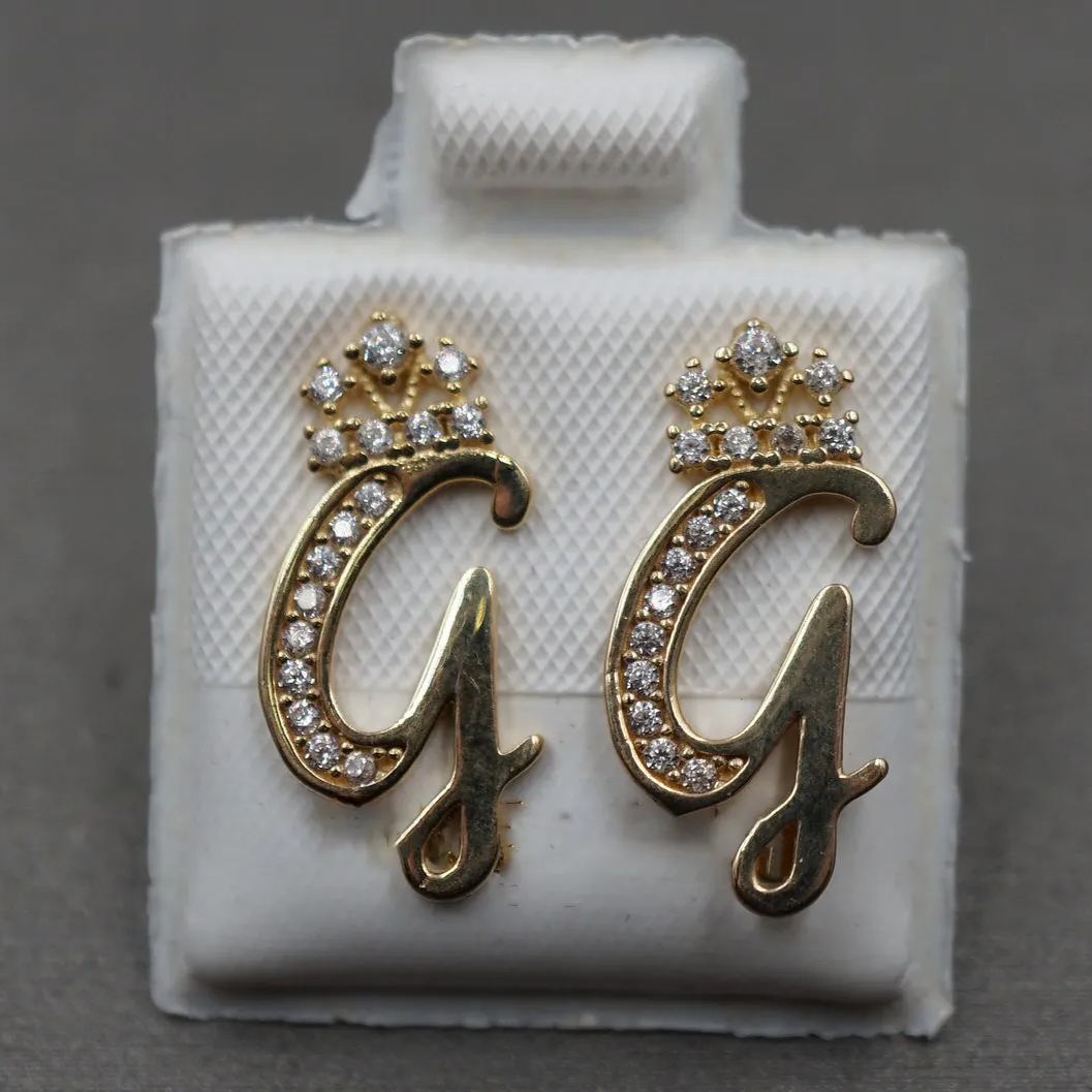 [Copy]Rolex Stlyle Heart Framed Stud Earrings Push Back Earrings