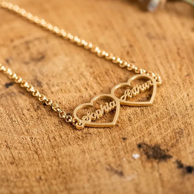 [Copy]Infinite Birthstone Zircon Pendant Bracelet Personalized 2 Names Bracelet