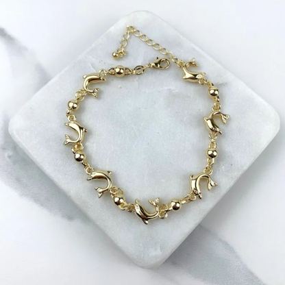 [Copy]CubicDolphin Zirconia CZ Initial Bracelet Personalized Custom Initial Bracelet