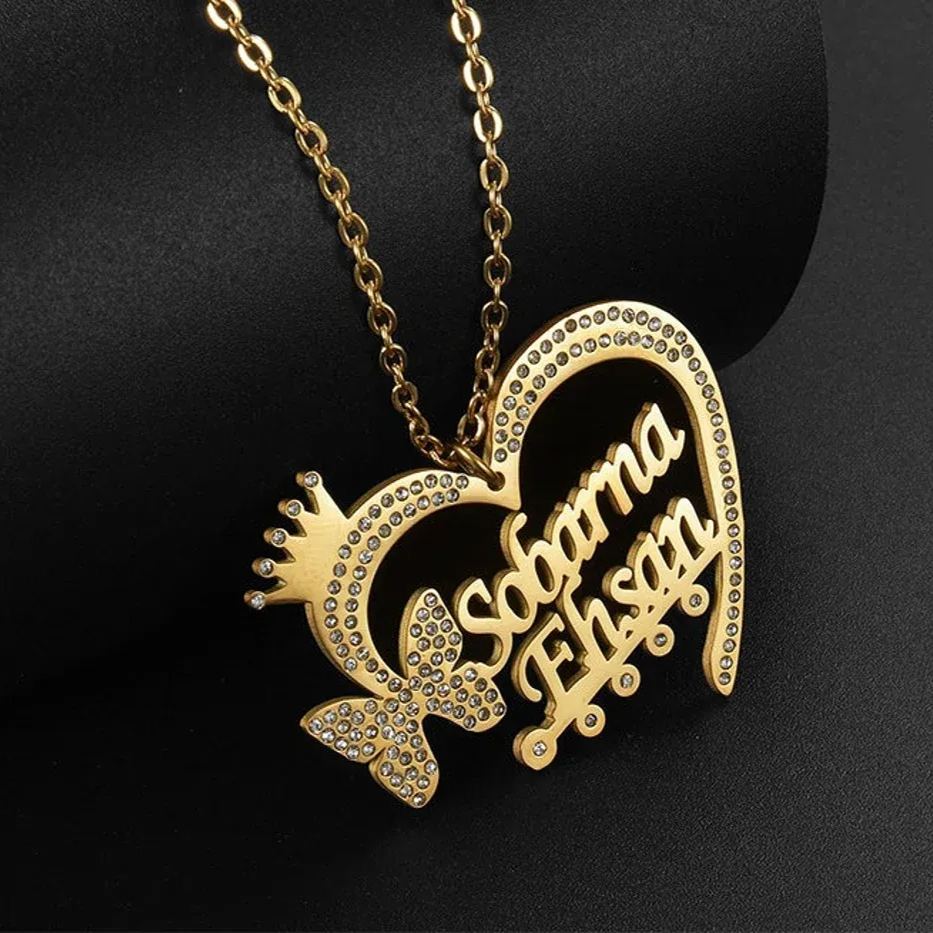 [Copy]Hip Hop Iced Out Cubic Zircon Octagonal Pendant Personalized Custom Photo Necklace 