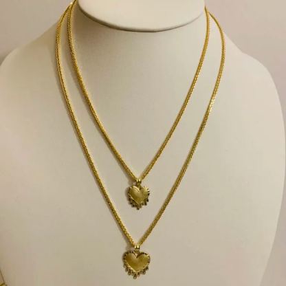 [Copy]Spades Necklace Gold Plated Twist Chain Personalized Letter Initial Necklace
