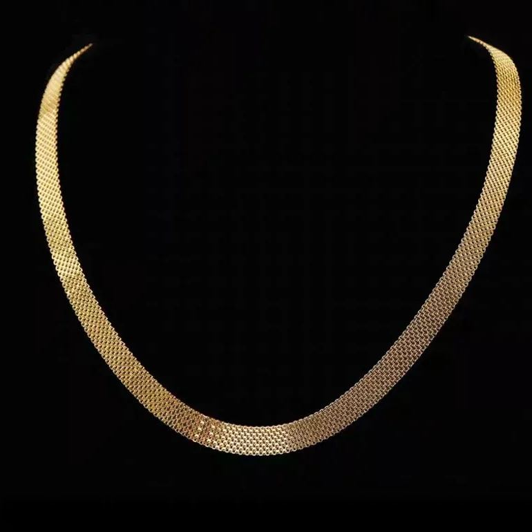 [Copy]10mm Rolex Chain Two Tone Stainless Steel Watch Band Necklace
