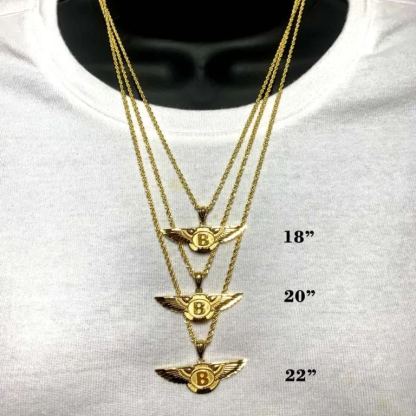 [Copy]Heart Dripp Pendant Gold Plated Necklace