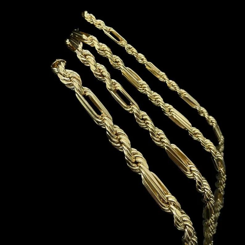 [Copy]Franco Classic Chain Link Bracelet Gold Plated Bracelet