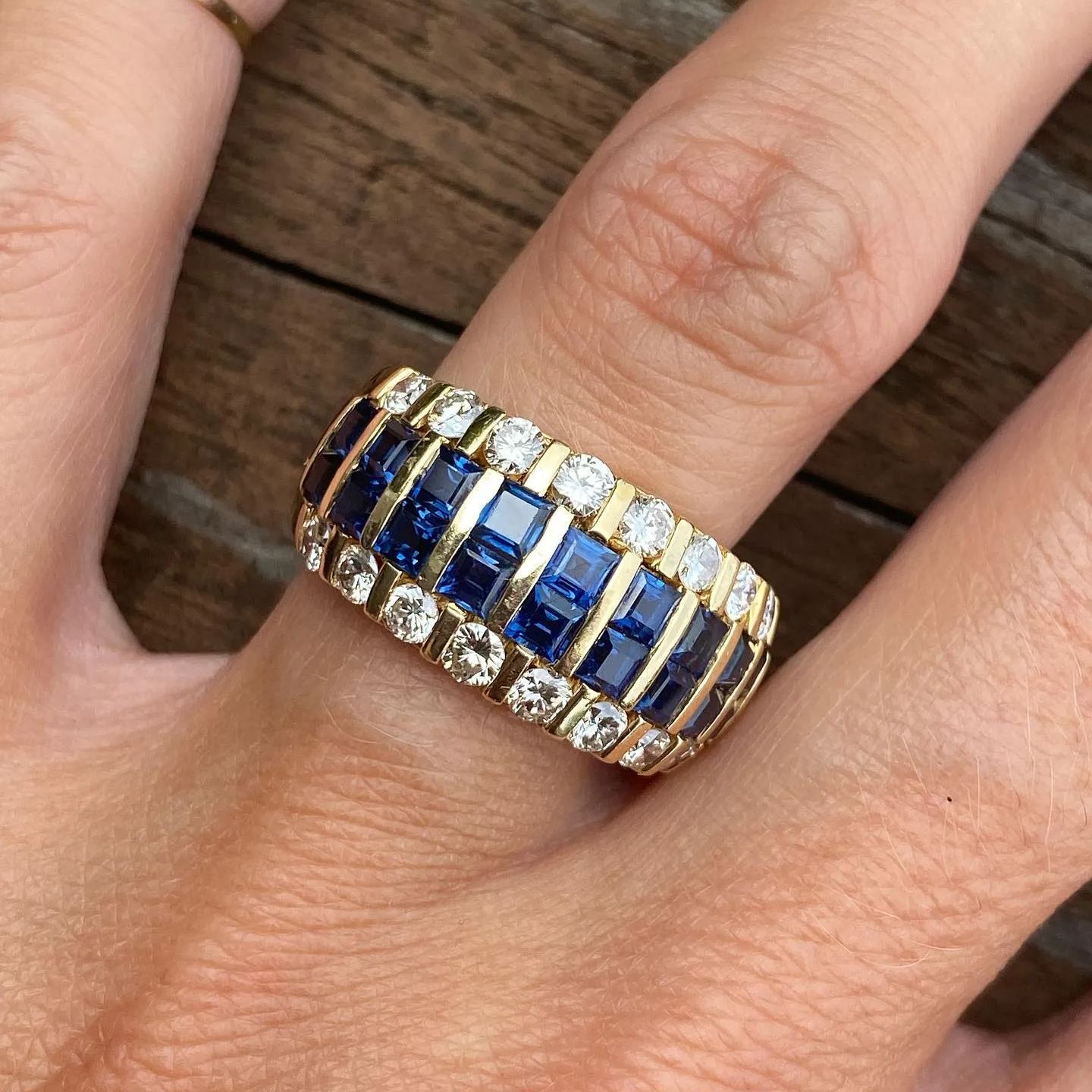 Personalized Birthstone Ring Custom Name Ring