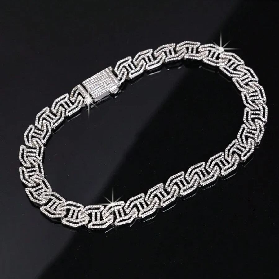 [Copy]Rope Figaro Chain Gold Plated Necklace 5mm Width