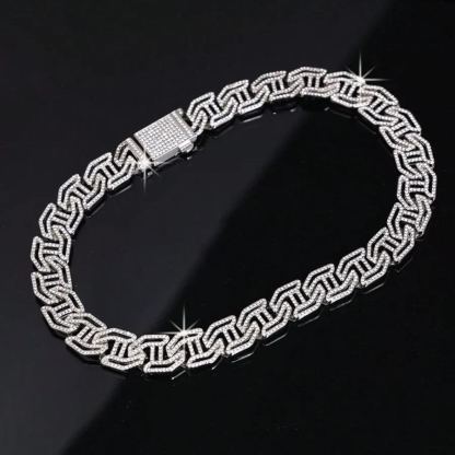 [Copy]Rope Figaro Chain Gold Plated Necklace 5mm Width