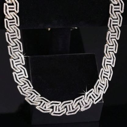 [Copy]Rope Figaro Chain Gold Plated Necklace 5mm Width