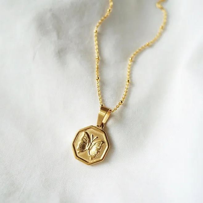 [Copy]Roma Initial Heart Necklace Gold Plated Custom Letter Necklace