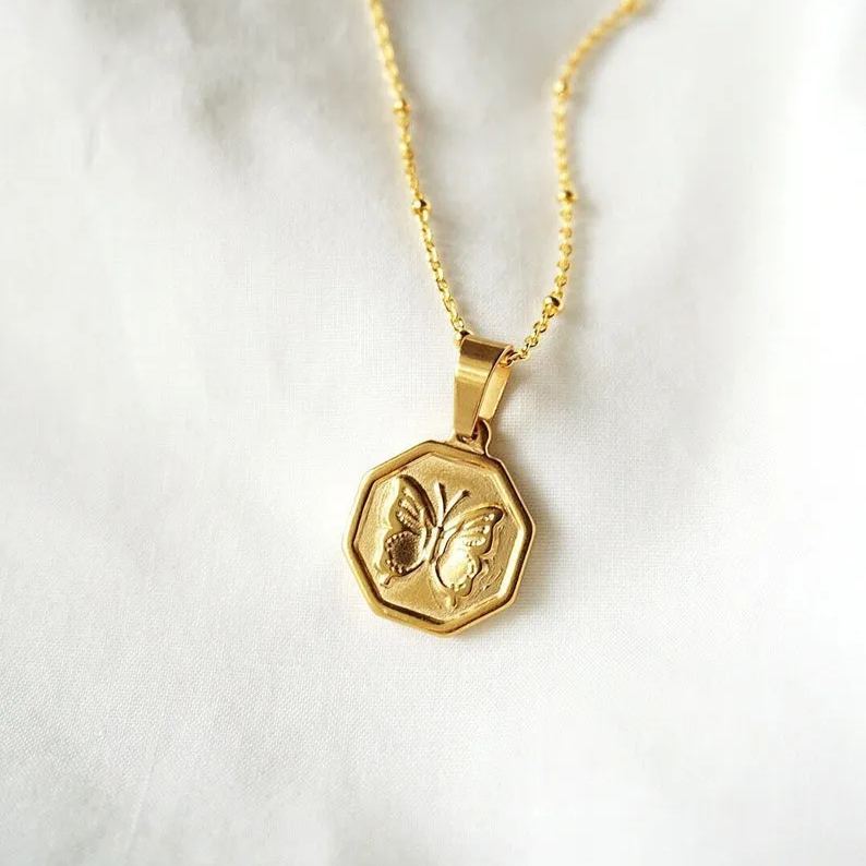 [Copy]Roma Initial Heart Necklace Gold Plated Custom Letter Necklace