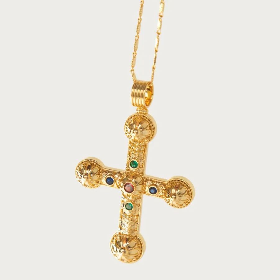 [Copy]Fancy Link Collar Necklace Gold Plated 80s 90s Classic Vintage Necklace