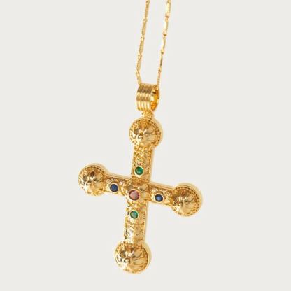 [Copy]Fancy Link Collar Necklace Gold Plated 80s 90s Classic Vintage Necklace