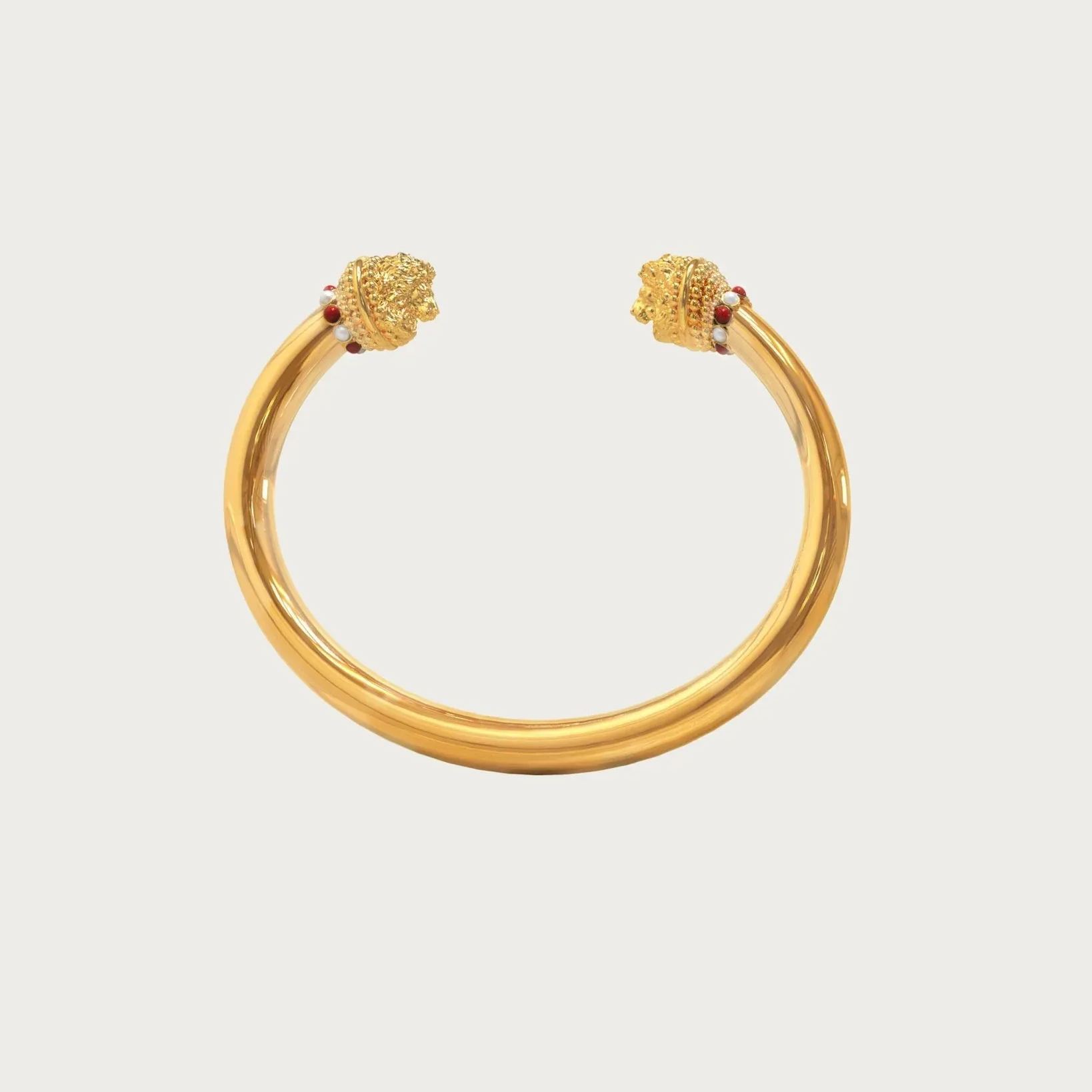 [Copy]Green Diamond Lock Chain Gold Plated Bracelet 