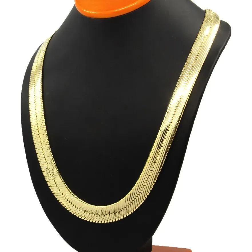 [Copy]Fancy Link Collar Necklace Gold Plated 80s 90s Classic Vintage Necklace