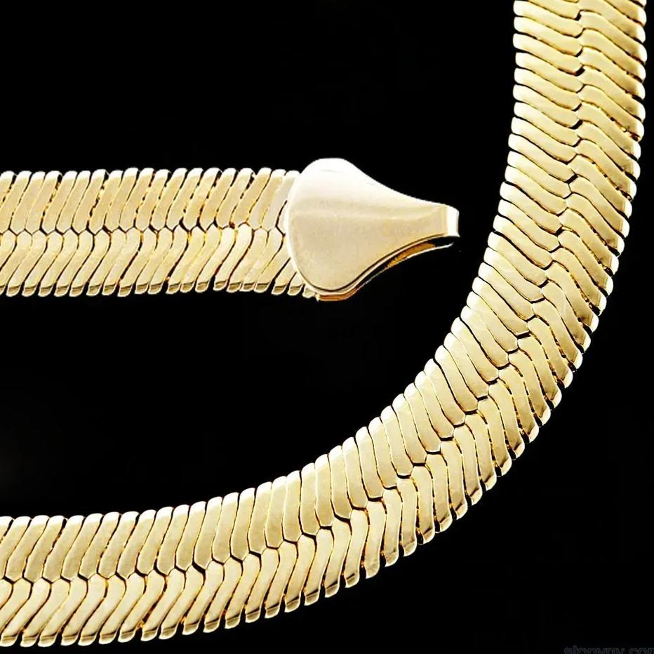 [Copy]Fancy Link Collar Necklace Gold Plated 80s 90s Classic Vintage Necklace