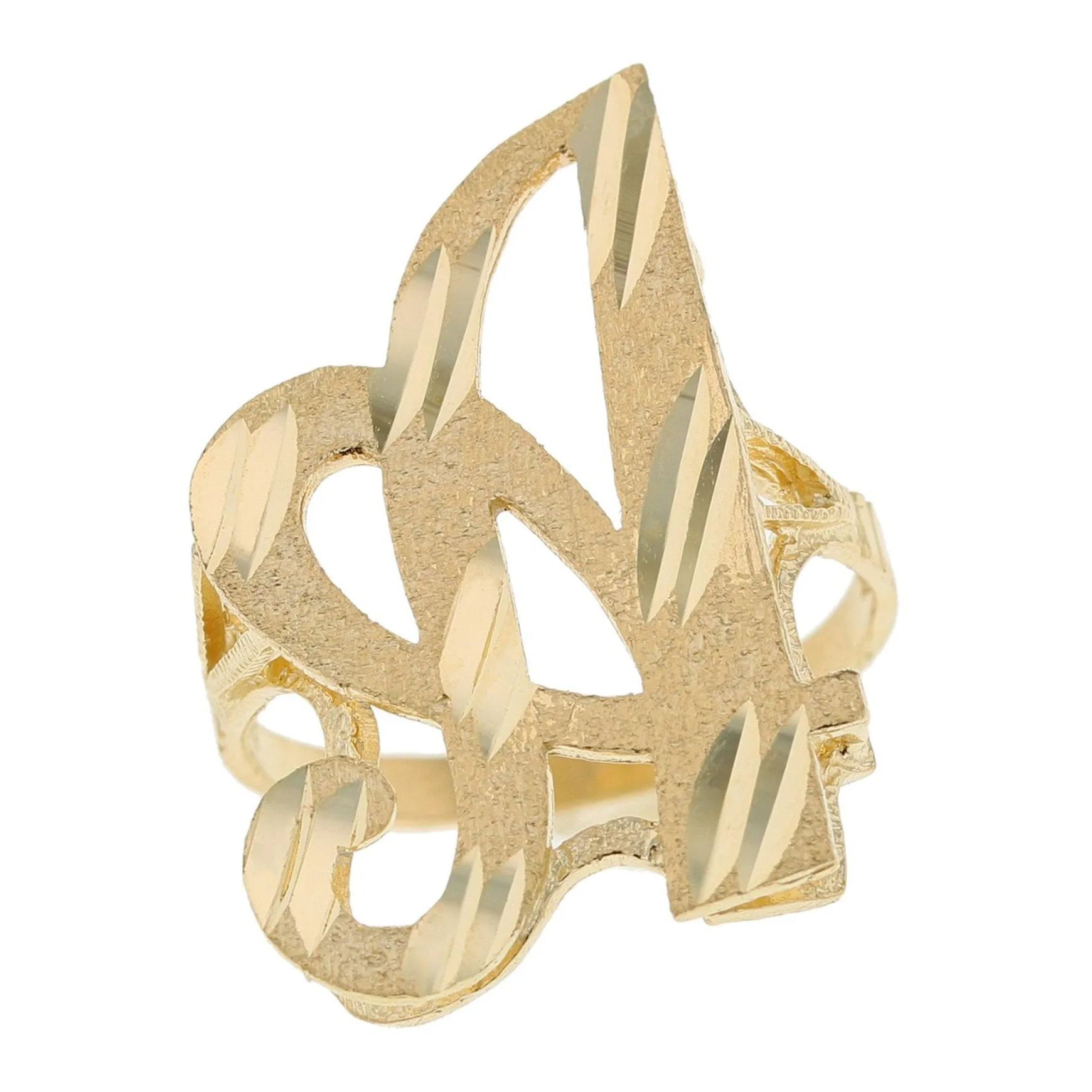 [Copy]Solid Two Finger Rings Gold Plated Men Rings