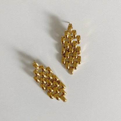 [Copy]Personalized 3-6 Letters Heart Earrings Gold Plated Name Earrings