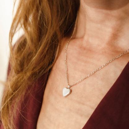 Micro Heart Locket Necklace