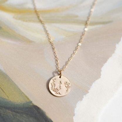 Floral Frame Necklace