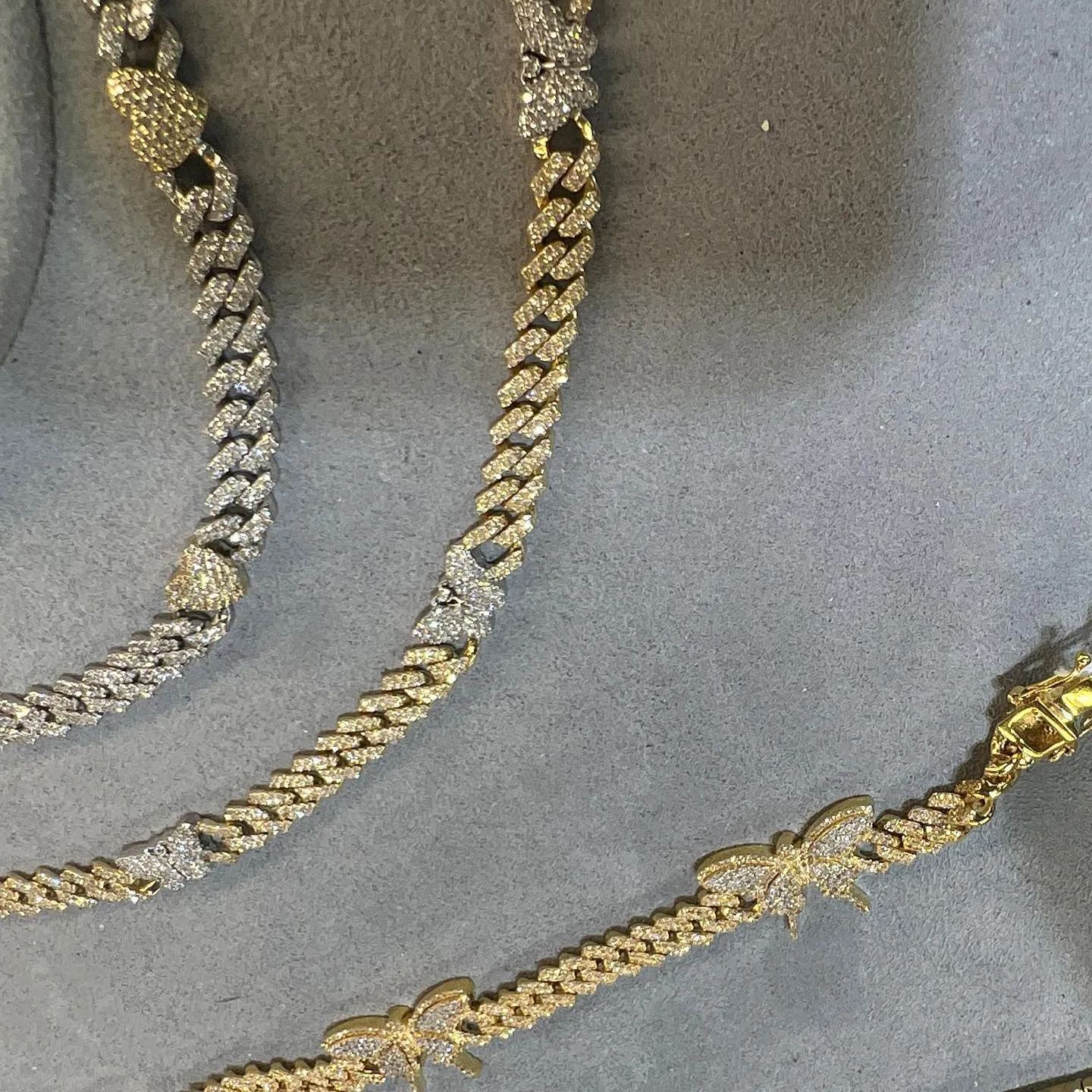 [Copy]Pink Zircon Heart Necklace Rope Chain Gold Plated Necklace