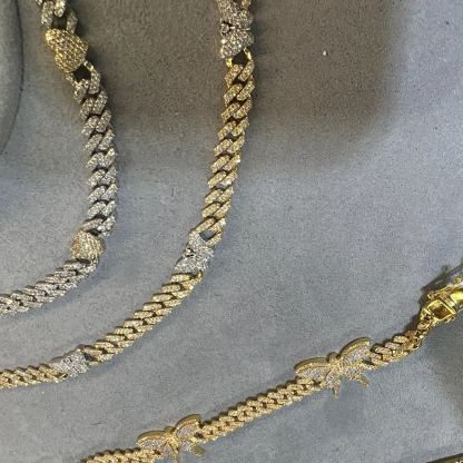 [Copy]Pink Zircon Heart Necklace Rope Chain Gold Plated Necklace