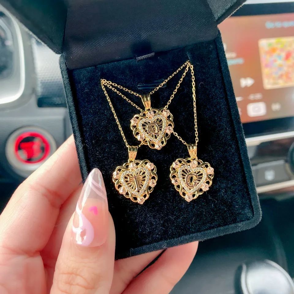 [Copy]Gold Plated Bamboo Letter Necklace Personalized Initial Necklace