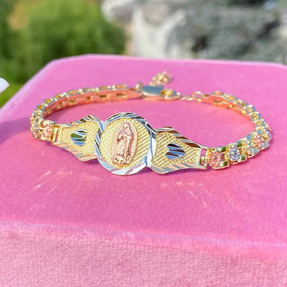 [Copy]Chunky Chain Bracelet Gold Plated Vintage Style Bracelet 