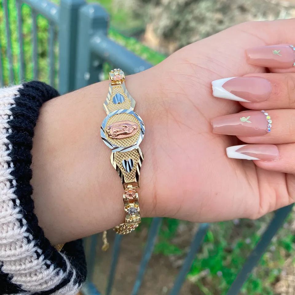 [Copy]Chunky Chain Bracelet Gold Plated Vintage Style Bracelet 