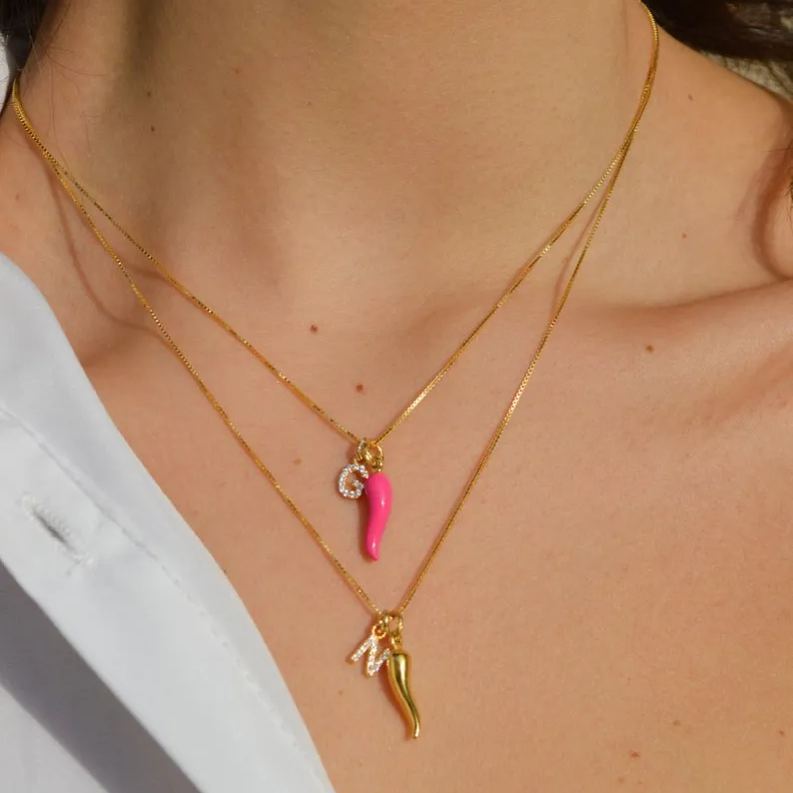 [Copy]Tricolor And White Gold Braided Herringbone Chain Necklace