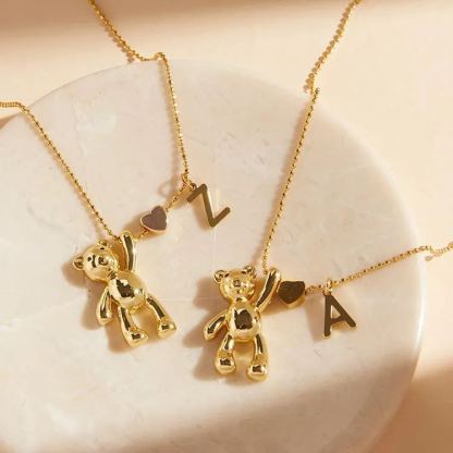[Copy]Gold Plated Bamboo Letter Necklace Personalized Initial Necklace