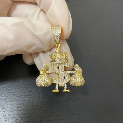 [Copy]Cubic Zirconia Heart Pendant Love Necklace Gold Plated Necklace