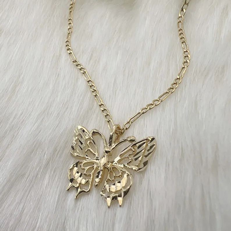 [Copy]Dainty Butterfly Necklace Gold Plated Necklace