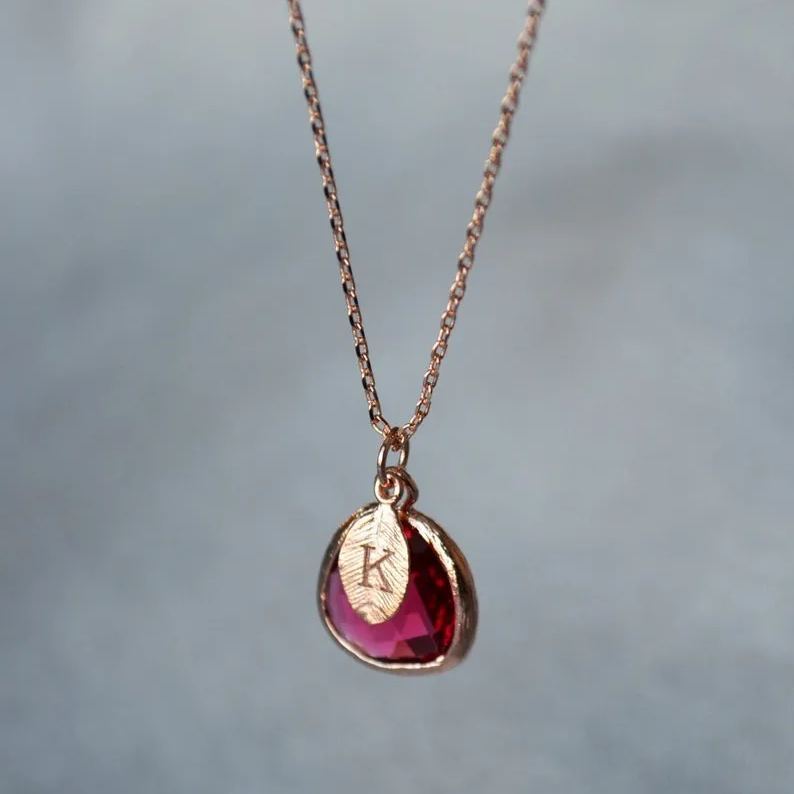 [Copy]Sea Creatures Pendant Necklace Gold Plated Custom Initial Necklace