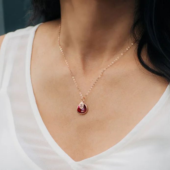 [Copy]Sea Creatures Pendant Necklace Gold Plated Custom Initial Necklace