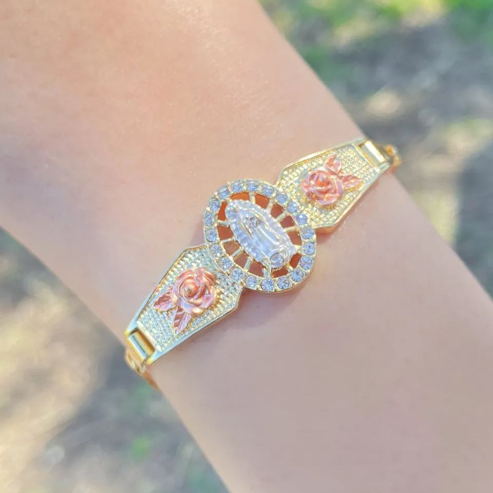 [Copy]Dollar Sign Bracelet Gold Plated Nugget Bracelet 