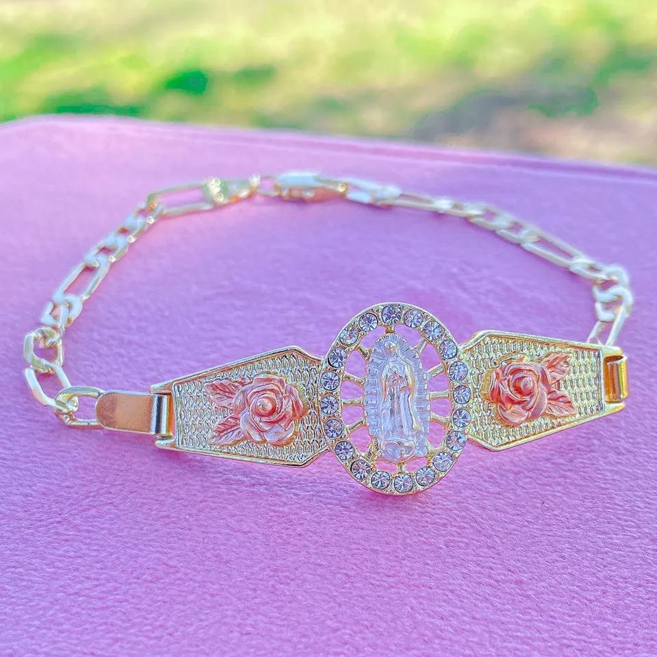 [Copy]Dollar Sign Bracelet Gold Plated Nugget Bracelet 