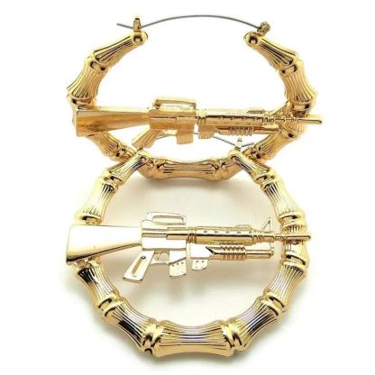 [Copy]Handmade Fish Stud Earrings Gold White Earrings