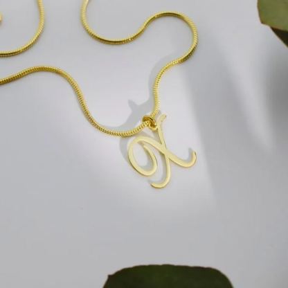 [Copy]Diamond Cut Personalized Initial Necklace With Birthstone